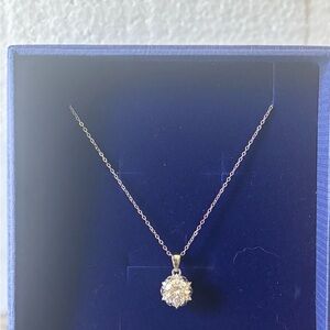 Elegant 2 karat moisionite white gold  Pendant Necklace